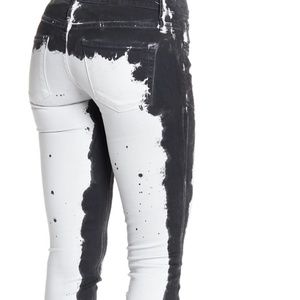 Calvin Rucker NWT Black White Jeans Dye